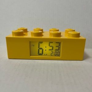 Official LEGO Yellow Brick Lighted Alarm Clock w/ Digital Display